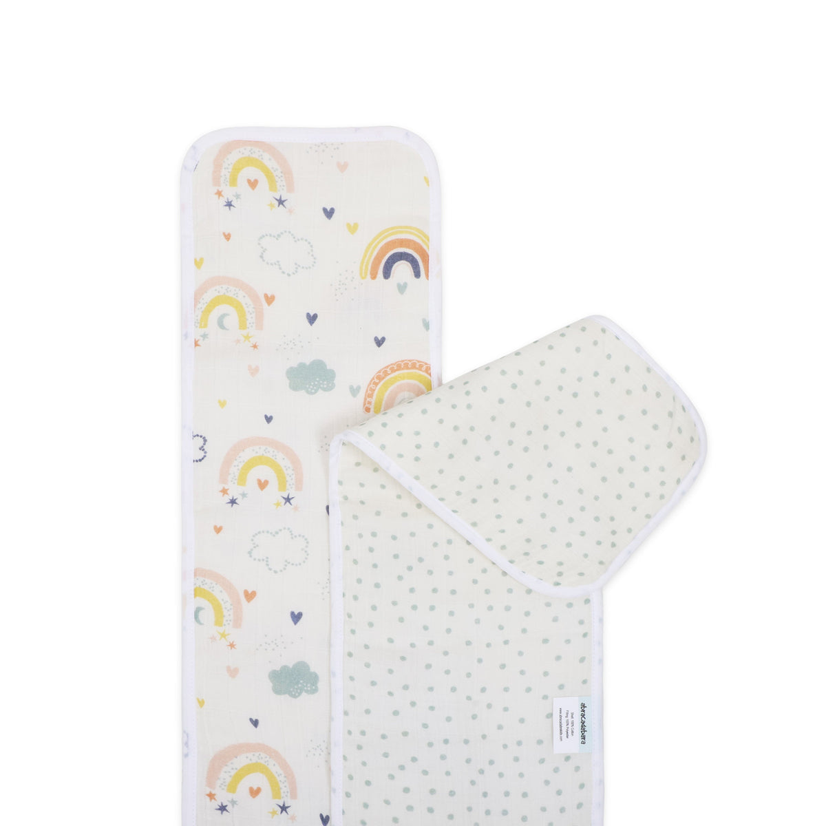 Abracadabra Muslin Burp Pad - Rainbow