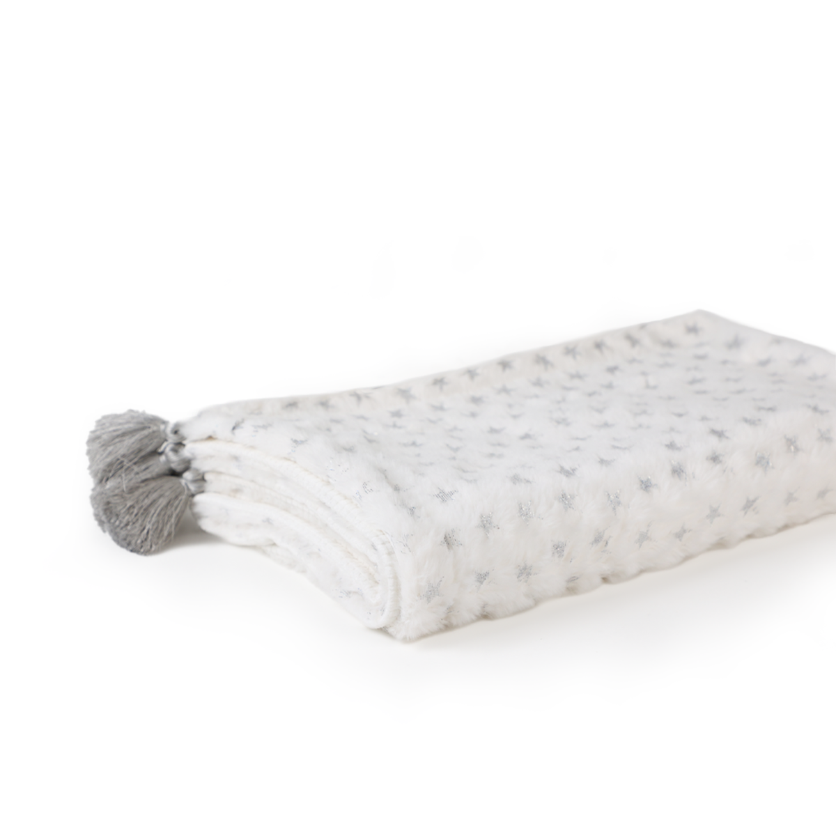 Abracadabra Reversible White Cloud Soft Luxe Blanket - Stars