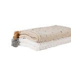Abracadabra Reversible Beige Cloud Soft Luxe Blanket - Hearts