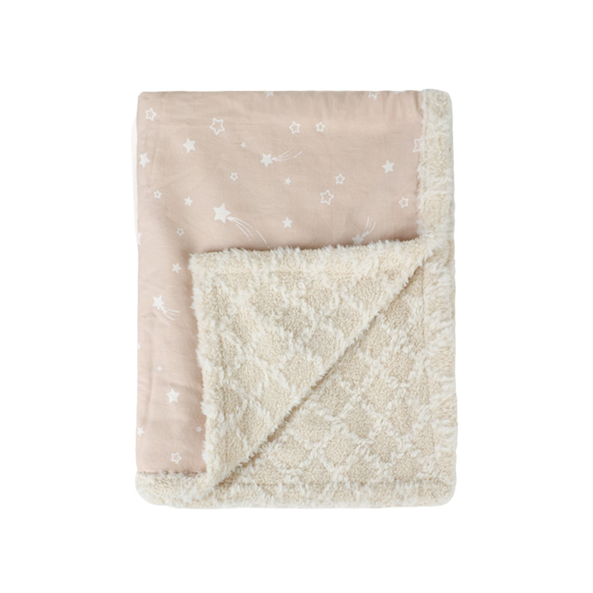 Abracadabra Reversible Beige Shooting Star Luxe Blanket
