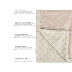 Abracadabra Reversible Beige Shooting Star Luxe Blanket