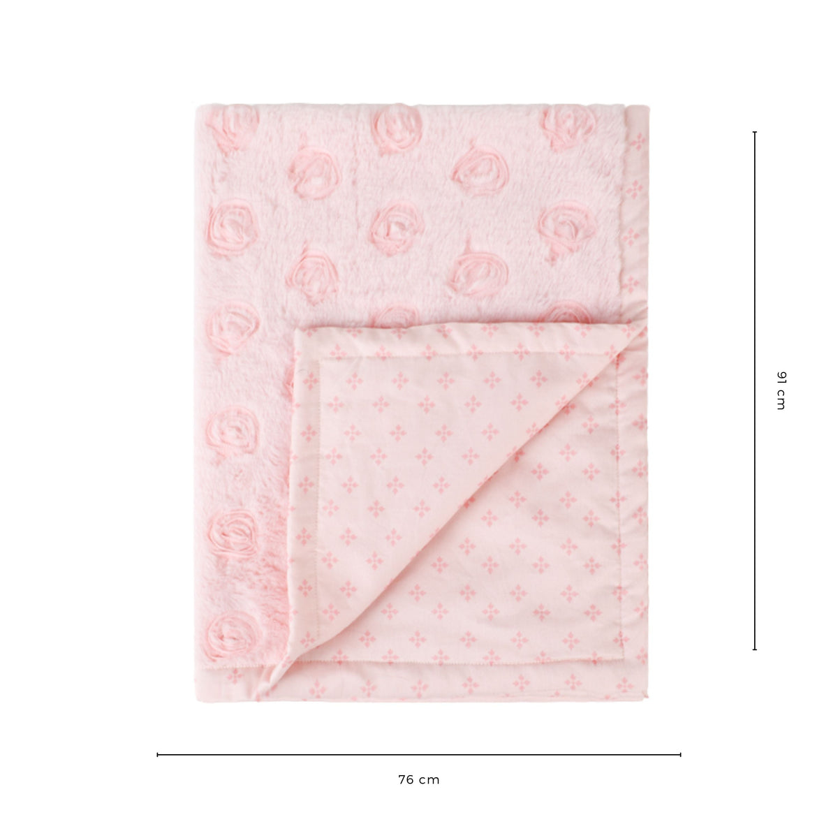 Abracadabra Pink Rose Bloom Luxe Blanket