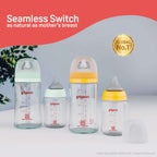 Glass Nursing Bottle with Softlatch Nipple 160ml