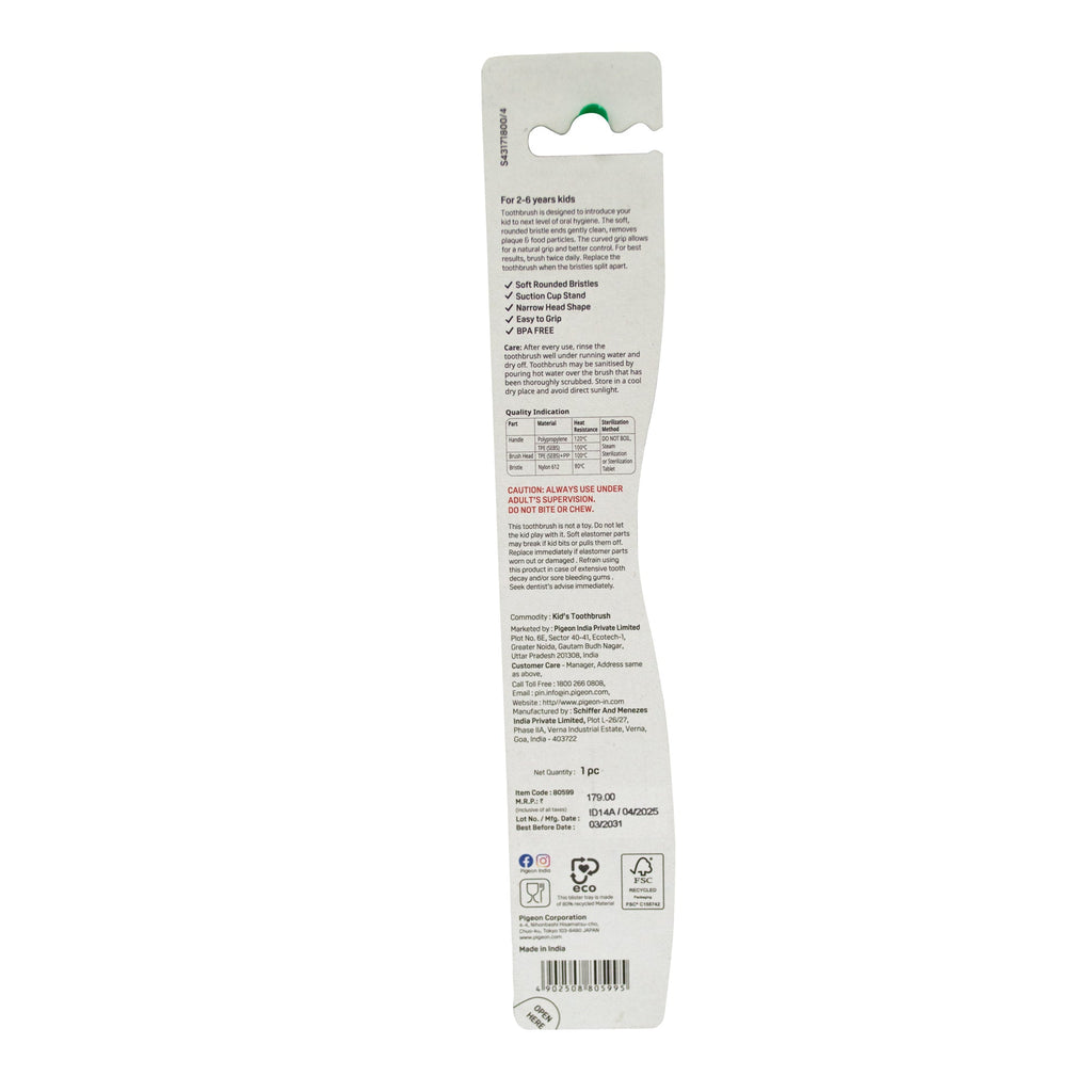 Pigeon Kids Toothbrush Blue 2-6 Years
