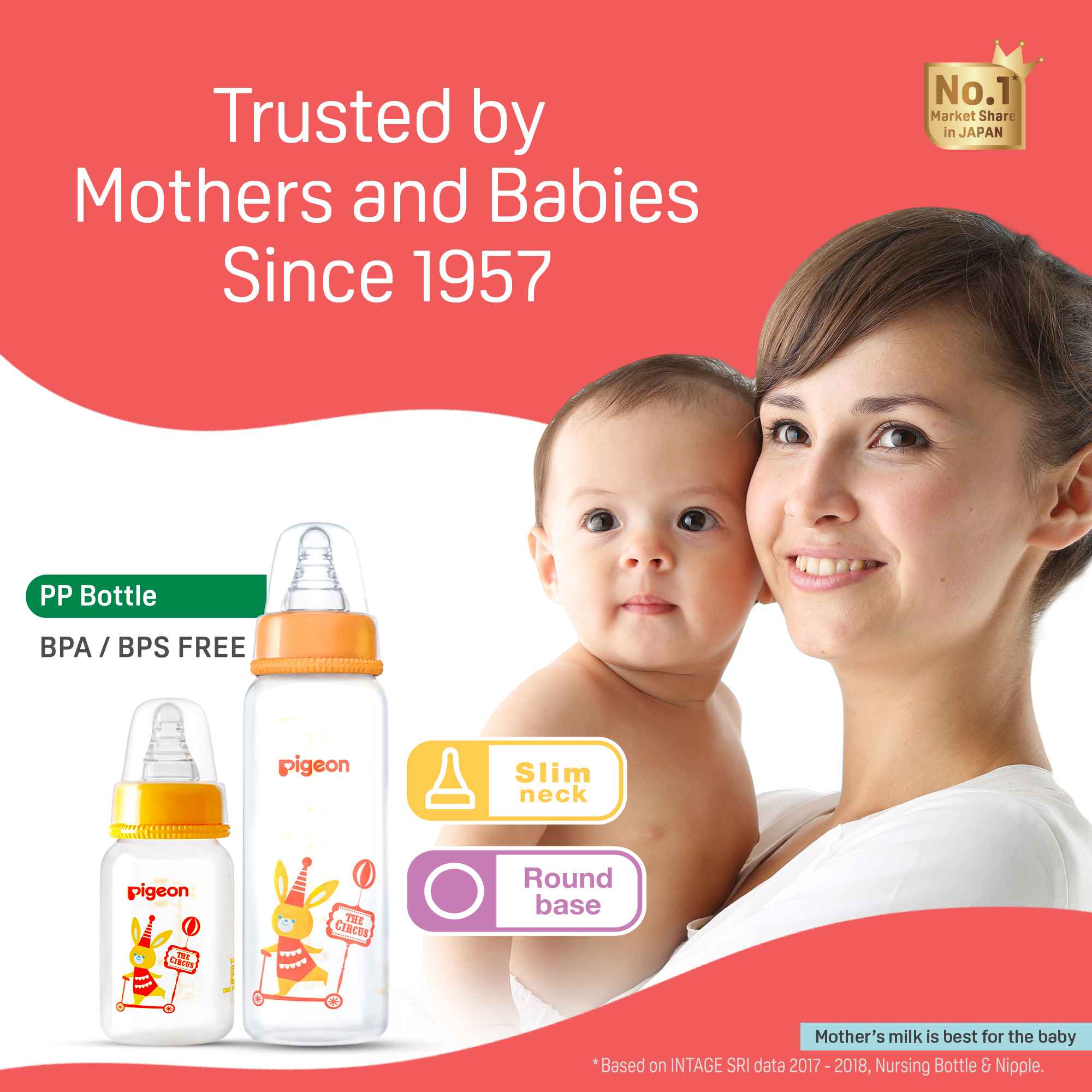 Peristaltic Clear Nursing Bottle Rpp 240ml L