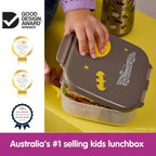 B.Box Warner Bros Batman Mini Lunchbox for Kids – 1L Capacity, Adjustable Divider, Flexi Fruit Holder, BPA-Free – Multicolor