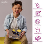 B.Box Warner Bros Batman Kids Lunchbox – 2 Litre, Leak-Proof Bento Style with  Cooler Pack, Adjustable Divider & Whole Fruit Compartment – Multicolor