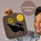B.Box Warner Bros Batman Kids Lunchbox – 2 Litre, Leak-Proof Bento Style with  Cooler Pack, Adjustable Divider & Whole Fruit Compartment – Multicolor