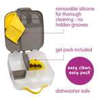 B.Box Warner Bros Batman Kids Lunchbox – 2 Litre, Leak-Proof Bento Style with  Cooler Pack, Adjustable Divider & Whole Fruit Compartment – Multicolor