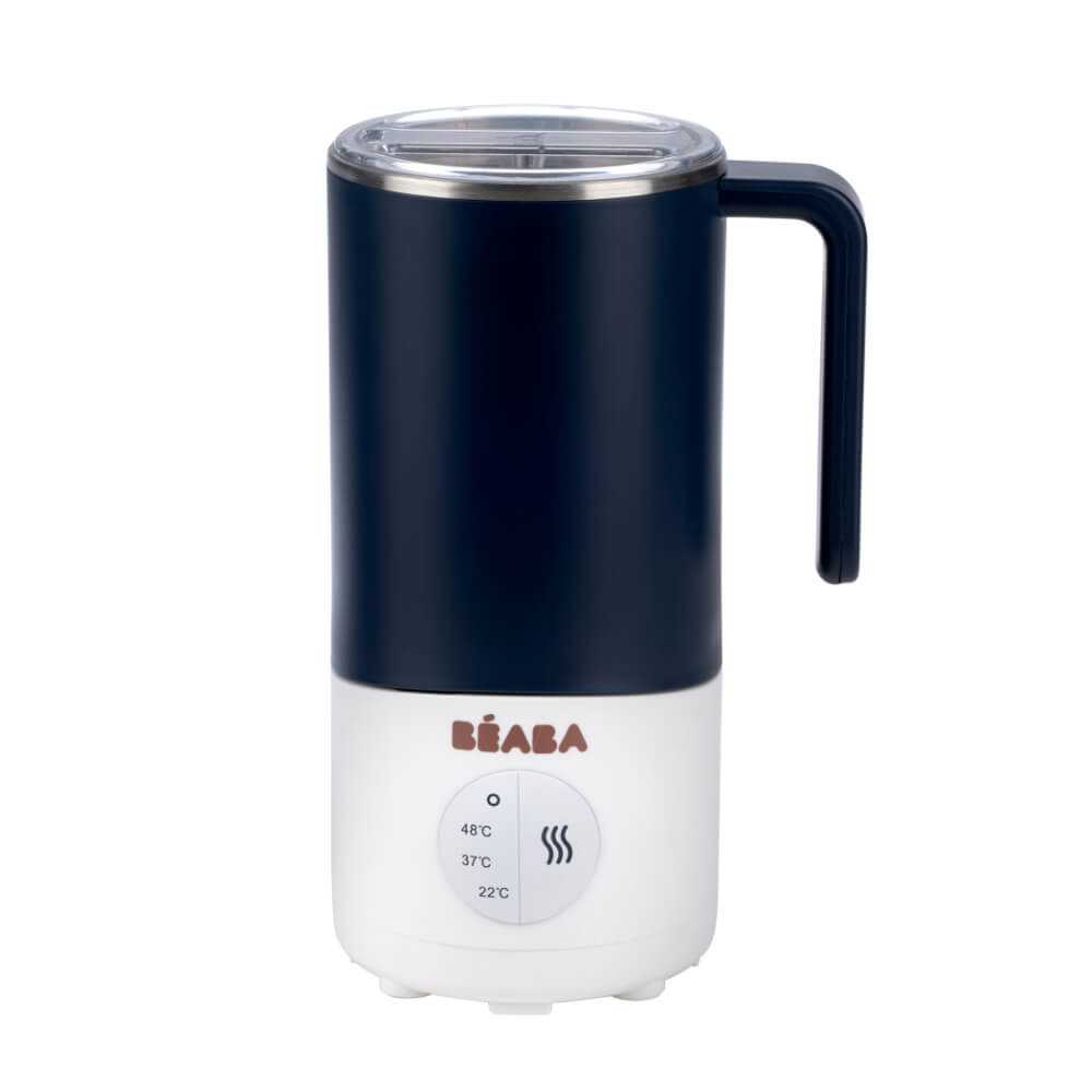Beaba Milk Prep Bottle and Milk Drink Preparer, Quick Milk Warmer for Formula Breast Milk and Milk Chocolate - Temperature Controlled