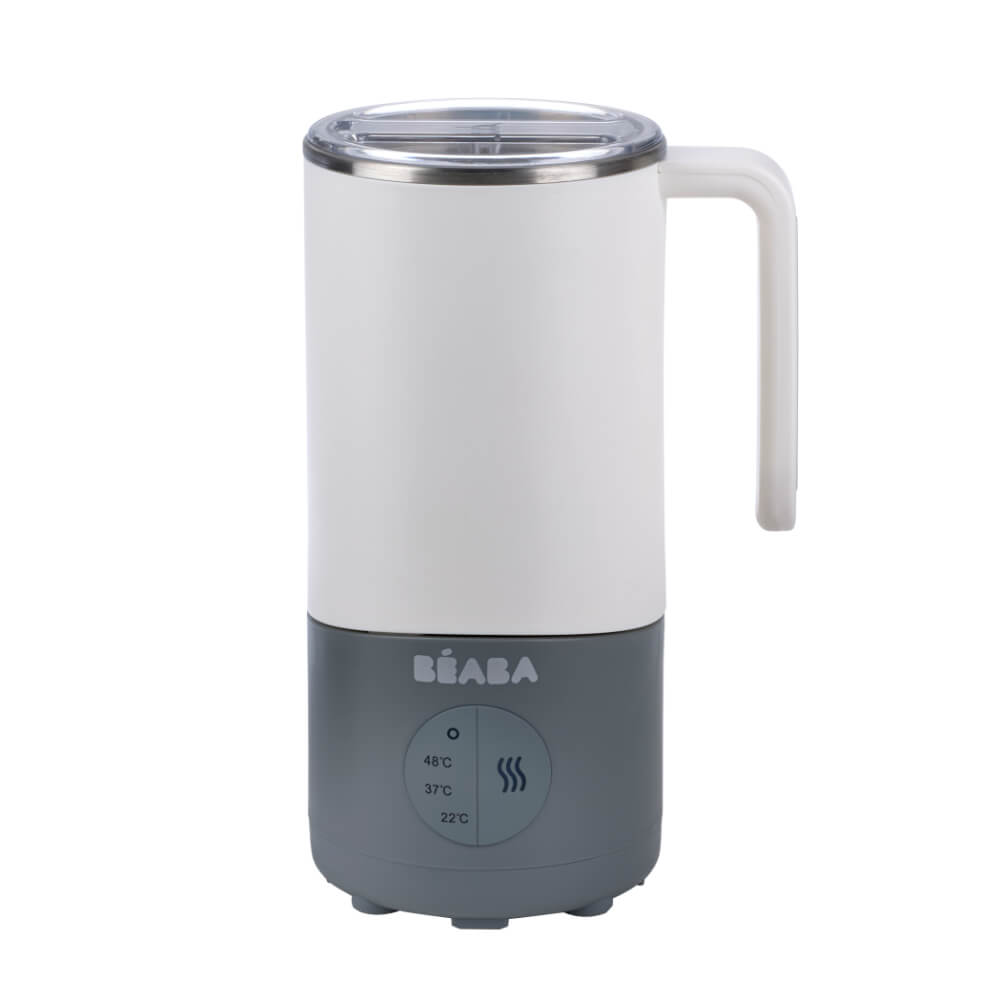 Beaba Milk Prep Bottle and Milk Drink Preparer, Quick Milk Warmer for Formula Breast Milk and Milk Chocolate - Temperature Controlled