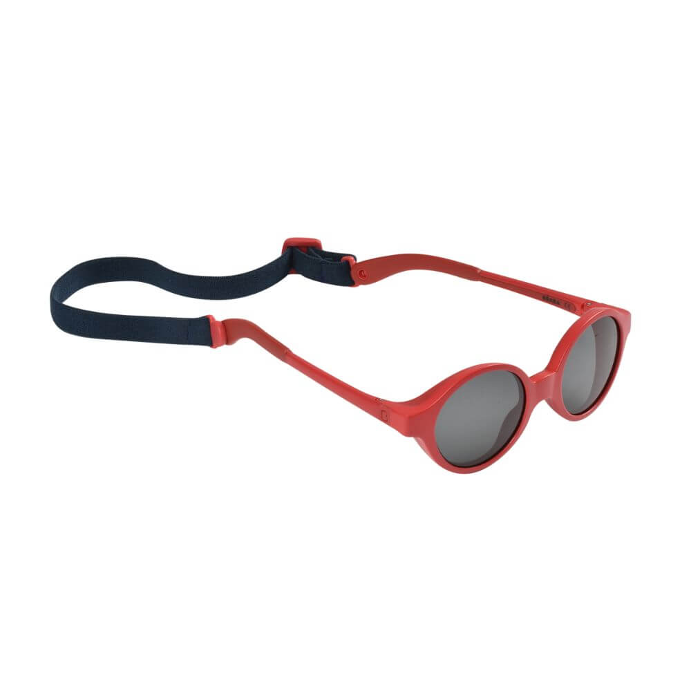 Beaba Kids Sunglasses - 9 months-4 years, Unbreakable Sunglasses for Kids, 100% UV Protection,Category 3 Sun Lens, Optimal Comfort, 360° Adjustable Ear Tips with Side Shields, 2-4 Years, Red