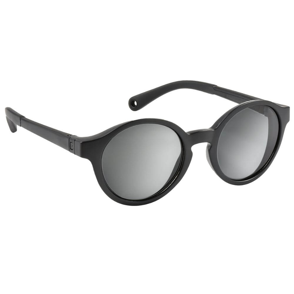 Beaba Kids Sunglasses - 2-6 Years, Unbreakable Sunglasses for Kids, 100% UV Protection,Category 3 Sun Lens, Optimal Comfort, 360° Adjustable Ear Tips with Side Shields, 2-6 Years, Black