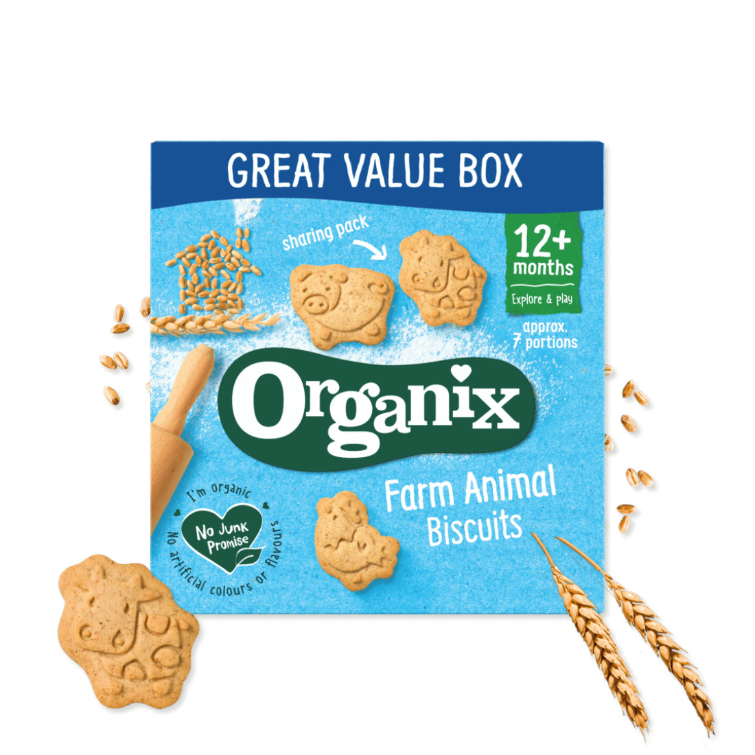 Organix Farm Animal Biscuits (100g)