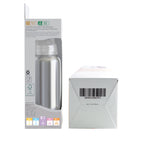 Pigeon Slim Neck steel bottle 240ml Y size with plastic hood & cap (natural)