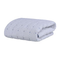 Abracadabra Melange Quilt with Star Embriodery Blue