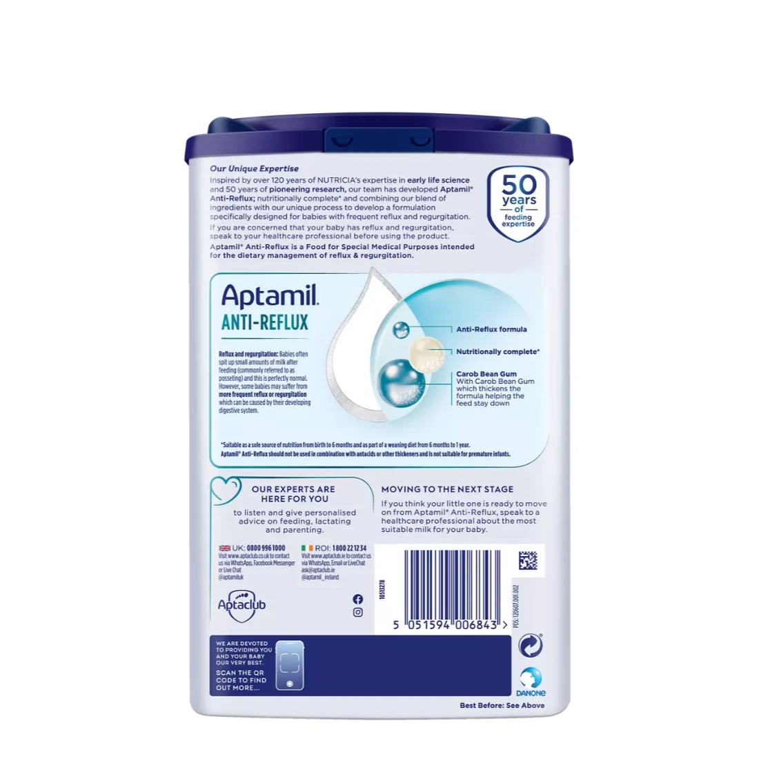 Aptamil Anti Reflux Formula Milk (From Birth to 12 Months) (800g)