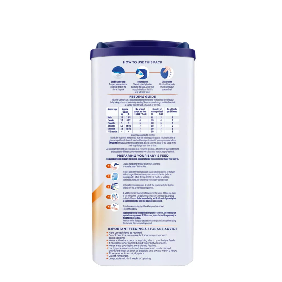 Aptamil Comfort Formula Milk (From Birth to 12 Months) (800g)