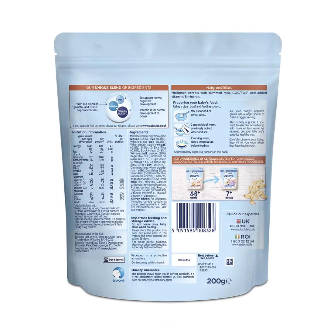 Aptamil Multigrain Cereal (7+ Months) (200g)