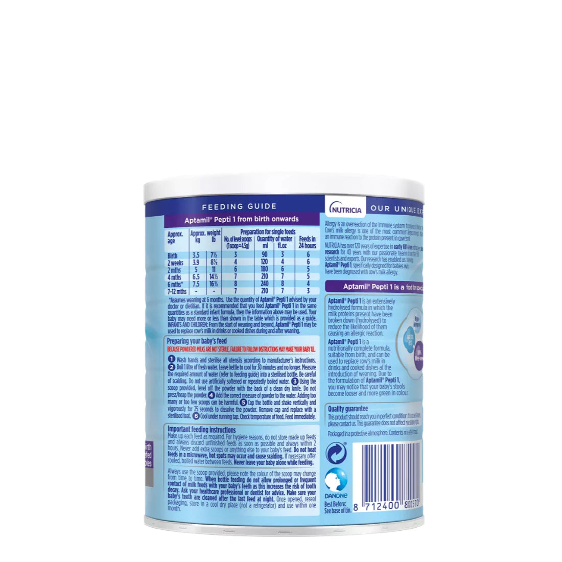 Aptamil Pepti 1 Extensively Hydrolysed Formula (From Birth) (400g)