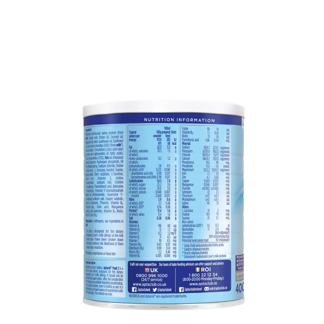 Aptamil Pepti 2 Extensively Hydrolysed Formula (6-12 Months) (400g)