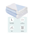 Abracadabra Chamois Blanket - Blue