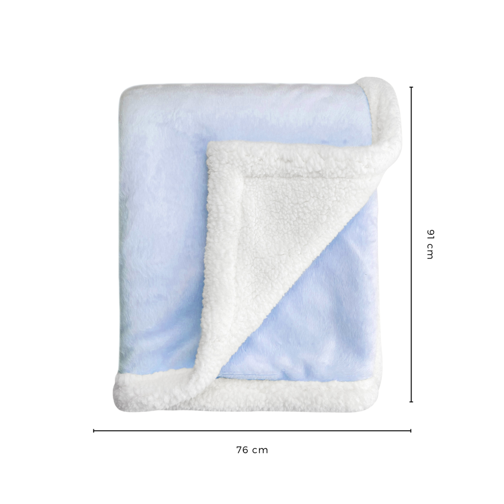 Abracadabra Chamois Blanket - Blue