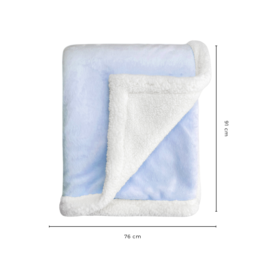 Abracadabra Chamois Blanket - Blue