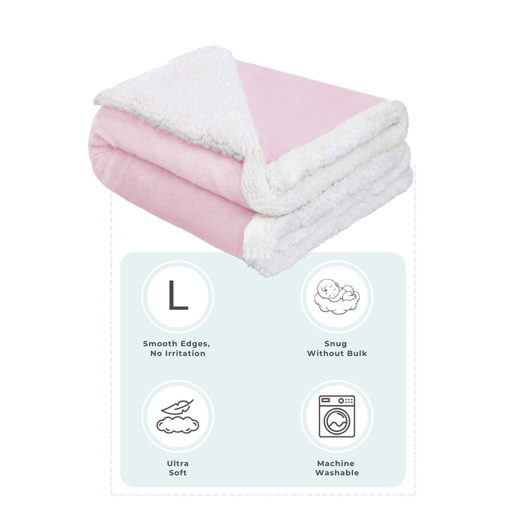Abracadabra Chamois Blanket - Pink