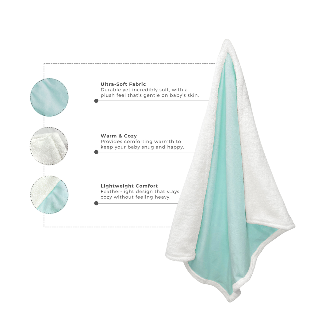 Abracadabra Chamois Blanket - Turquoise
