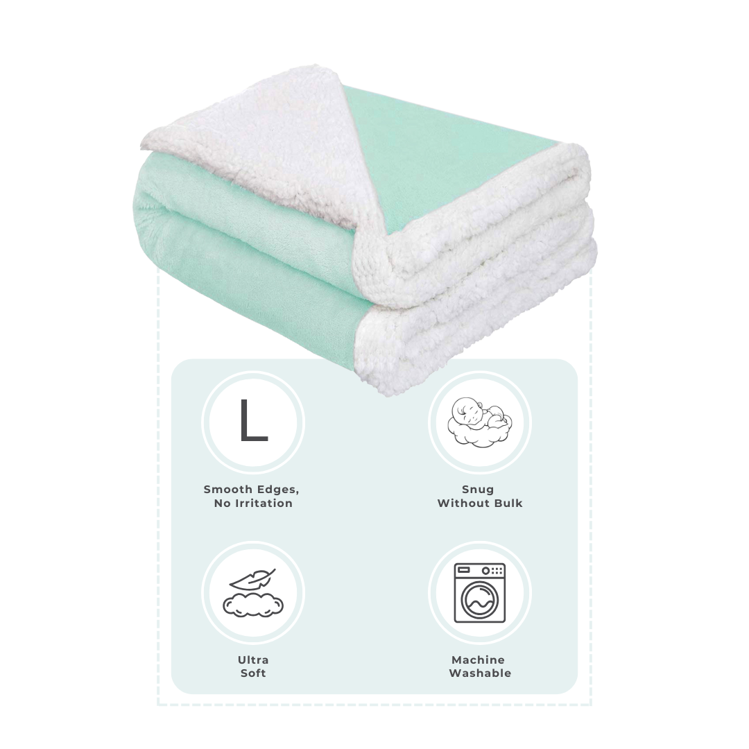 Abracadabra Chamois Blanket - Turquoise