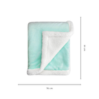Abracadabra Chamois Blanket - Turquoise
