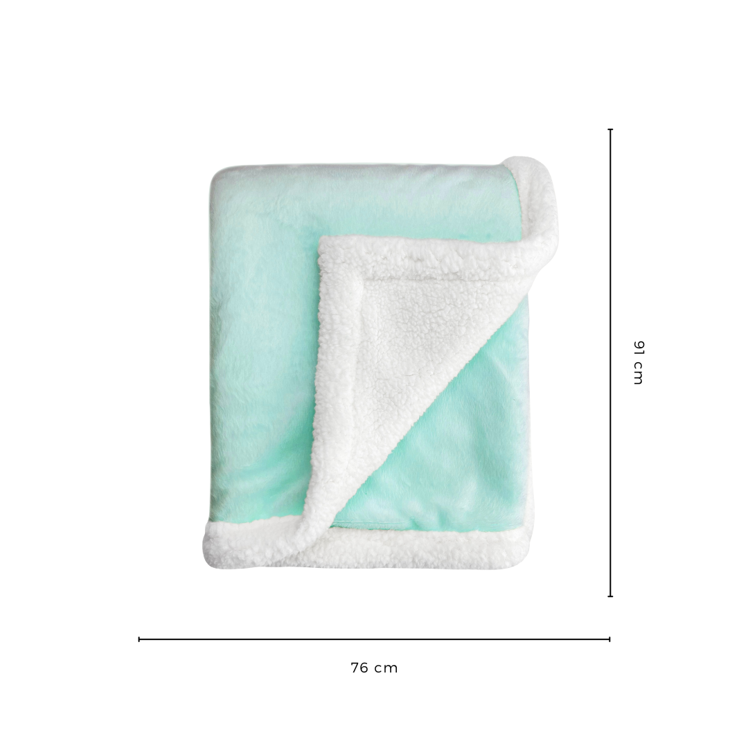Abracadabra Chamois Blanket - Turquoise