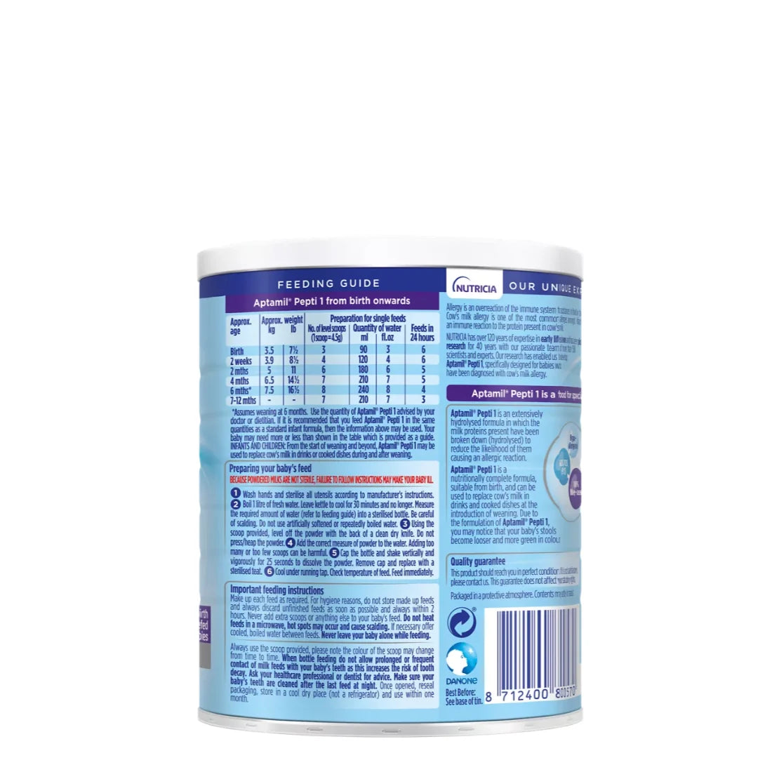 Aptamil Pepti 1 Extensively Formula (From Birth) (400g)