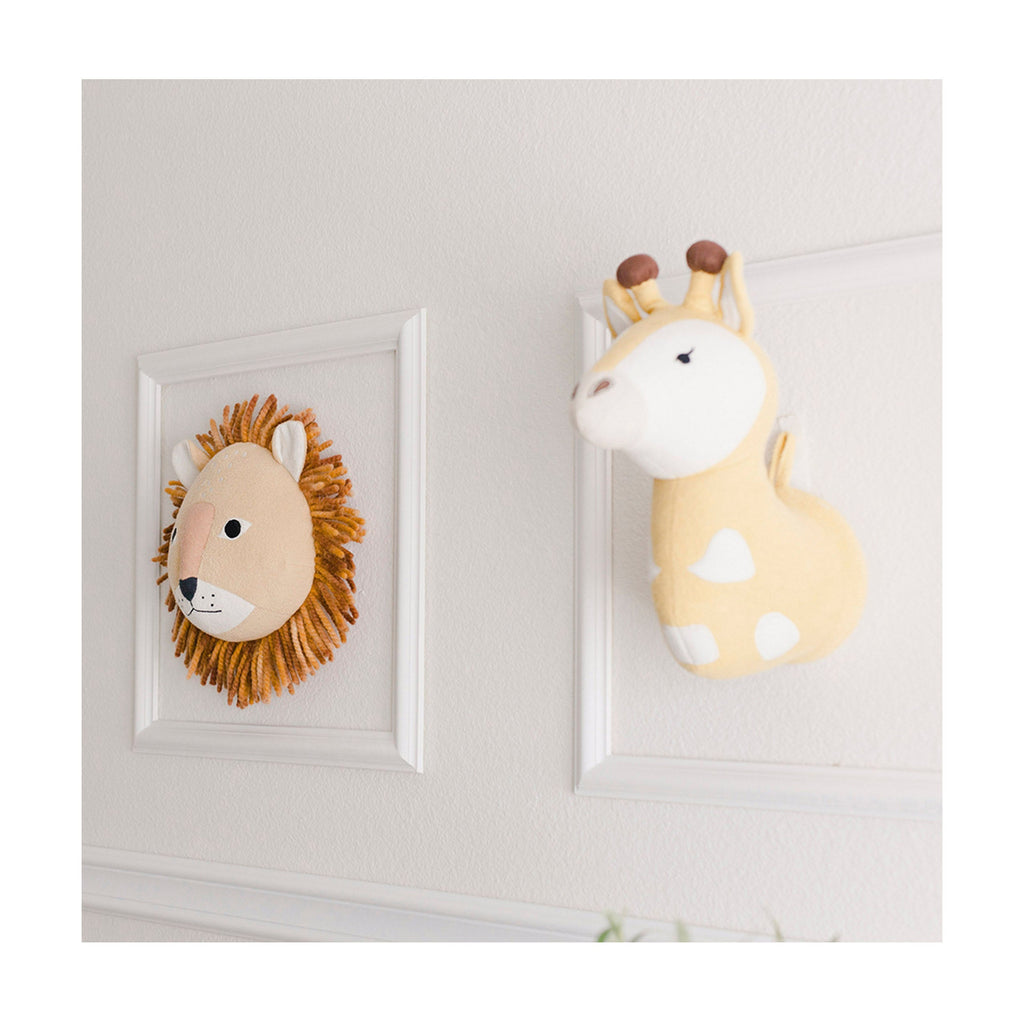 Crane Baby Lion Plush Head Wall Décor
