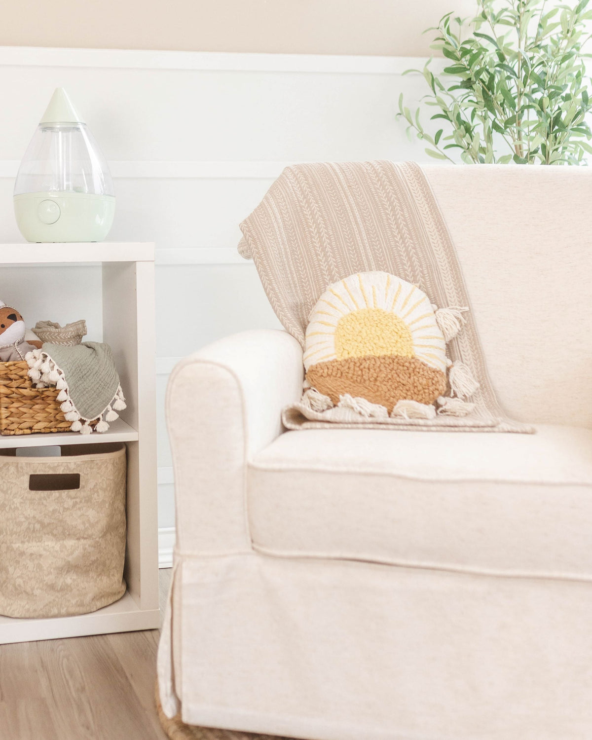 Crane Baby Jacquard Blanket Willow Collection