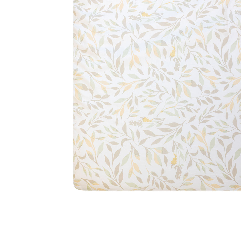 Crane Baby Crib Sheet - Willow Multicolor Leaf