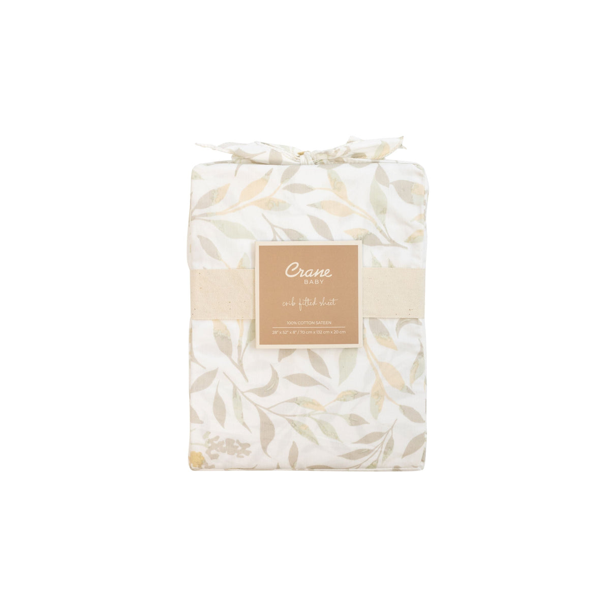 Crane Baby Crib Sheet - Willow Multicolor Leaf