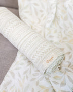 Crane Baby Muslin Swaddle Set of 2 - Willow Multicolor Leaf