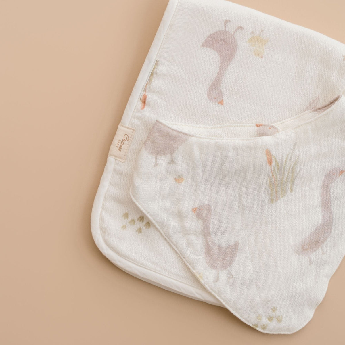 Crane Baby Bandana Bib Set - Charlie Goose