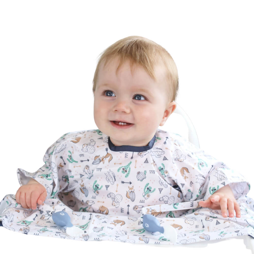 BiBaDo Short Sleeve Coverall Weaning Bib