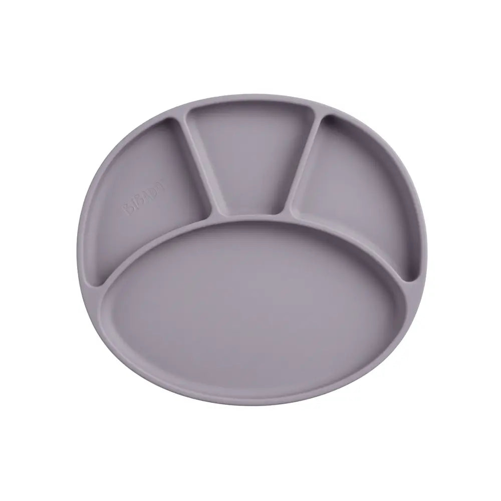 BiBaDo Silicone Suction Plate for Baby, Divider Plate for Self Baby Feeding