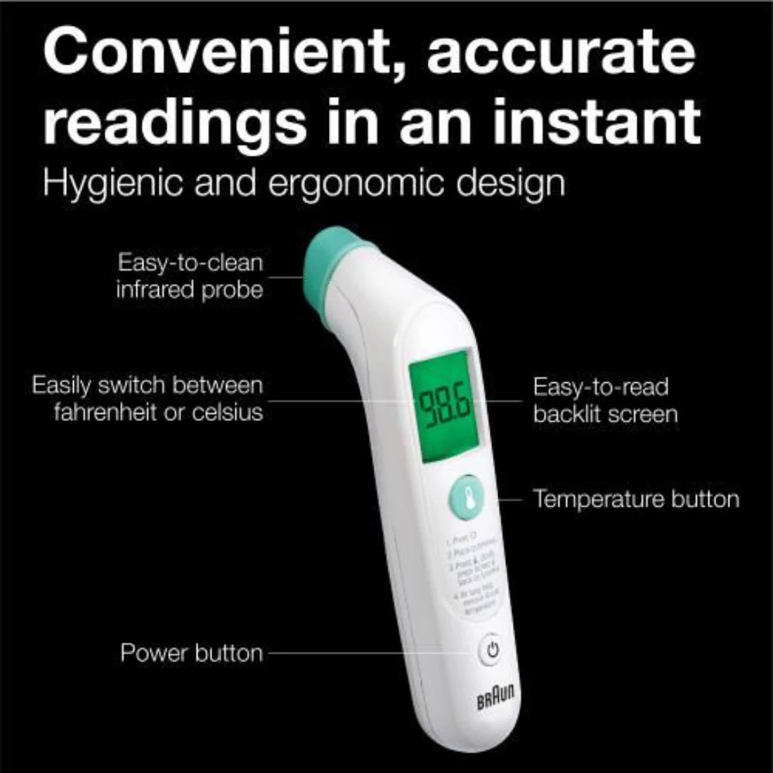 Braun Sensian™ Swipe 5 Forehead Thermometer