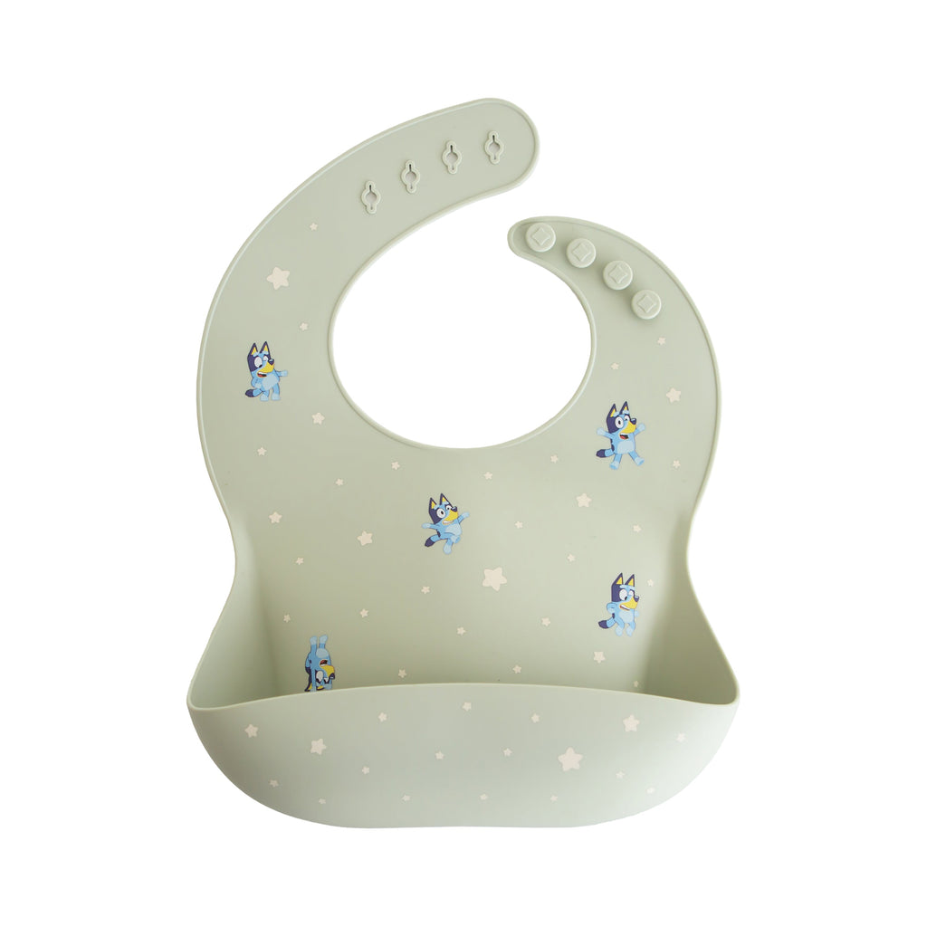Bluey x Mushie Silicone Baby Bib