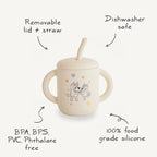 Bluey x Mushie Silicone Training Cup + Straw