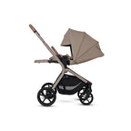 Silver Cross Breez Reversible Seat Stroller with Flat Recline|Height Adjustable Seat|All Terrain - All Wheel Suspension|One Hand Fold|Rain Cover & Post Adapt|0 to 4Y |Upto 22Kg - Champagne