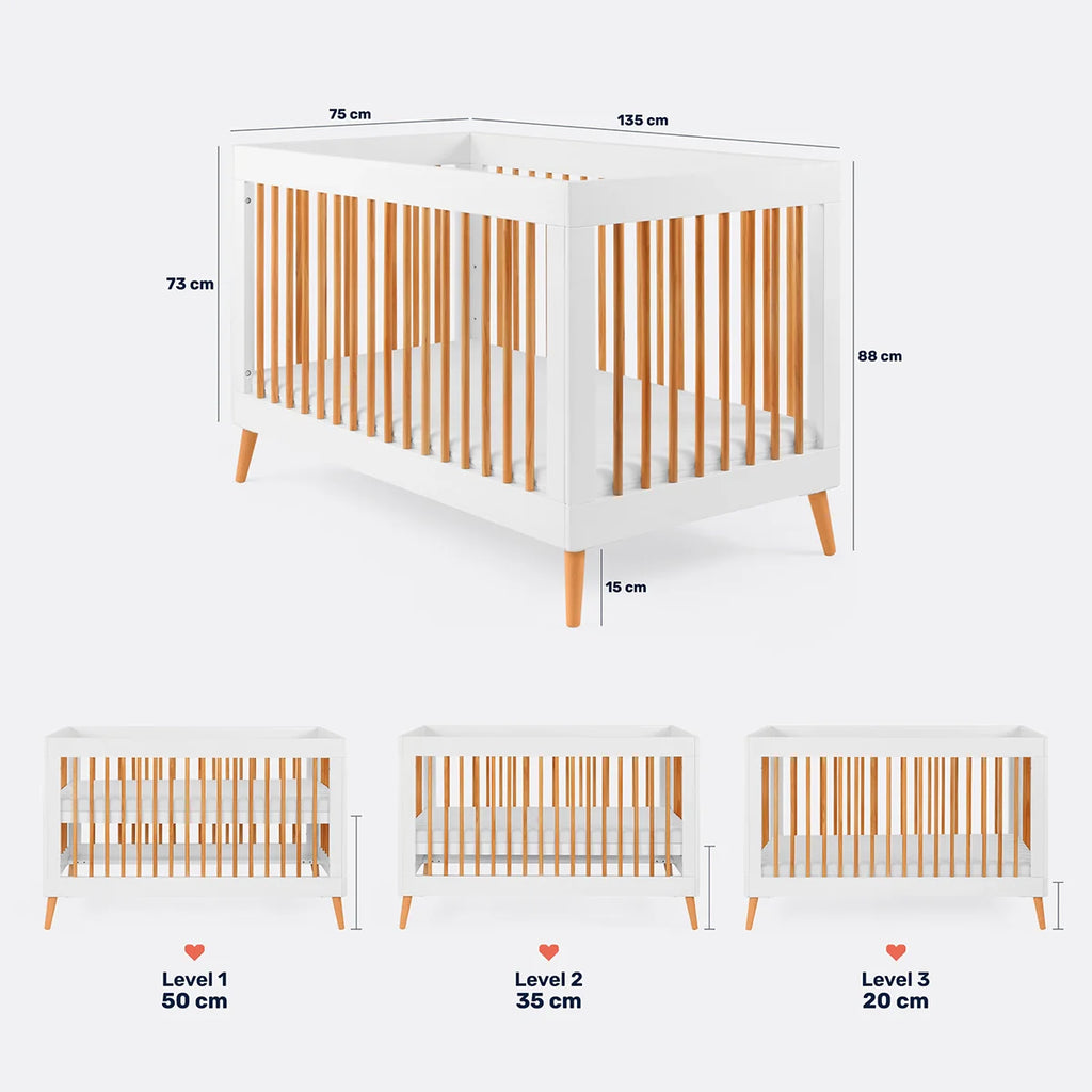 Apex Baby Crib + Aero Fiber Mattress