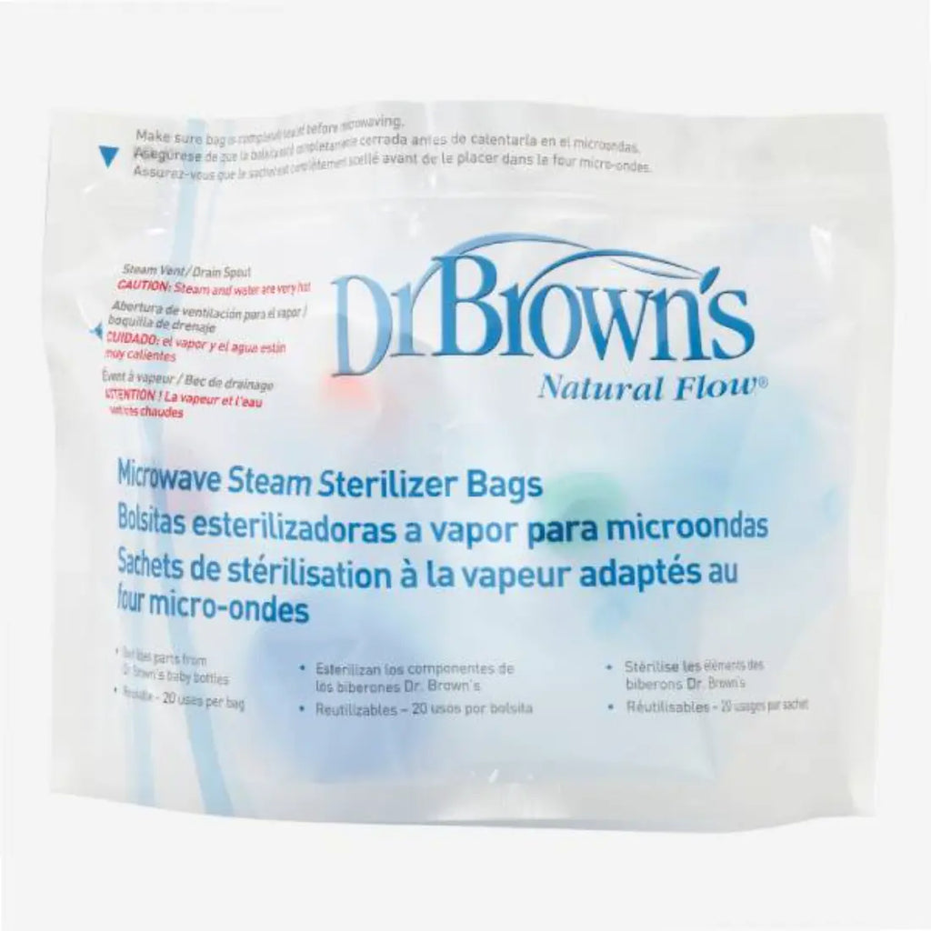 Dr. Brown's Microwave Steam Sterilizer Bags (Tansparent)