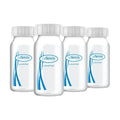 Dr. Brown's Narrow Neck Breastmilk Collection Bottles 4 Pack (White & Blue)