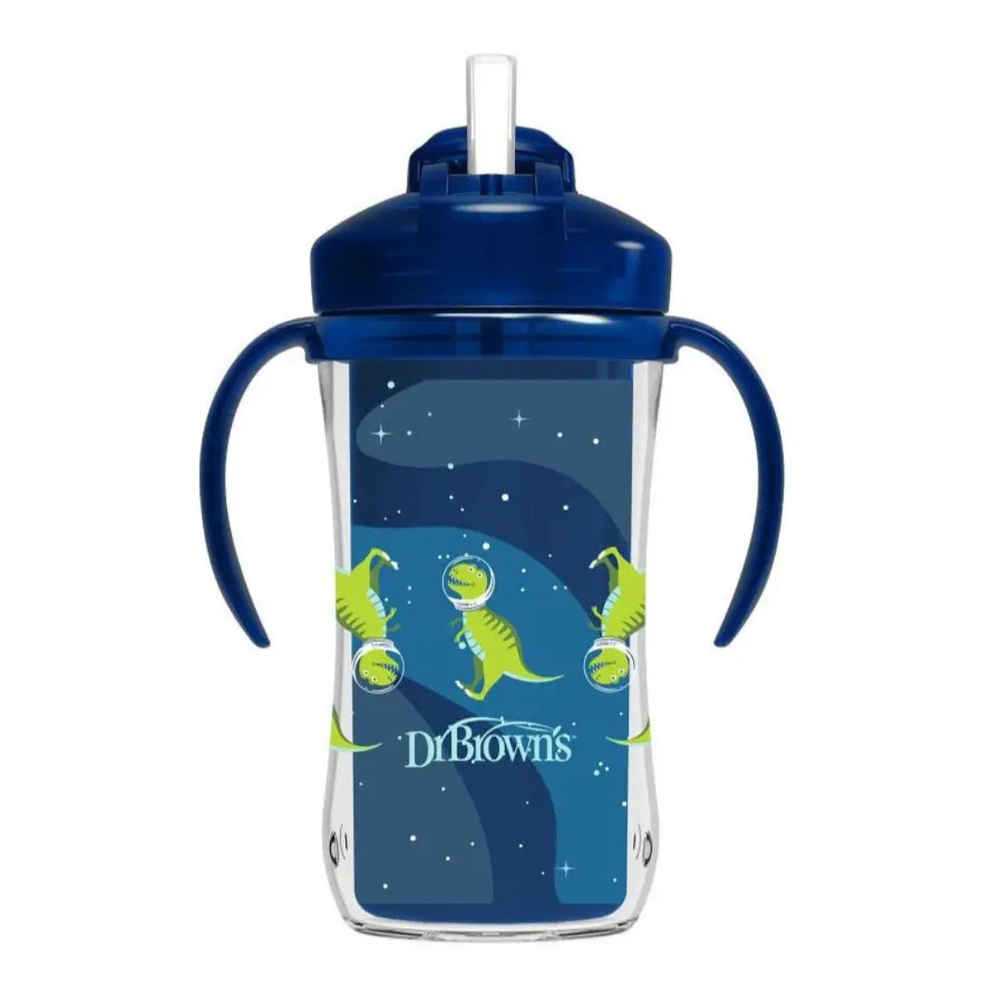 Dr. Brown's 10 oz/300 ml Insulated Straw Cup 1 Pack (Blue)